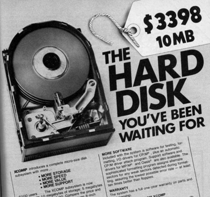 تاریخچه تولید هارد دیسک